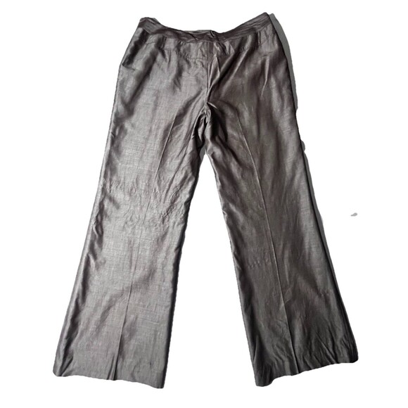 Ecetera Women’s Sharkskin Metallic Wool Mohair Blend Lined Dress Pants Sz 14 - Picture 2 of 9